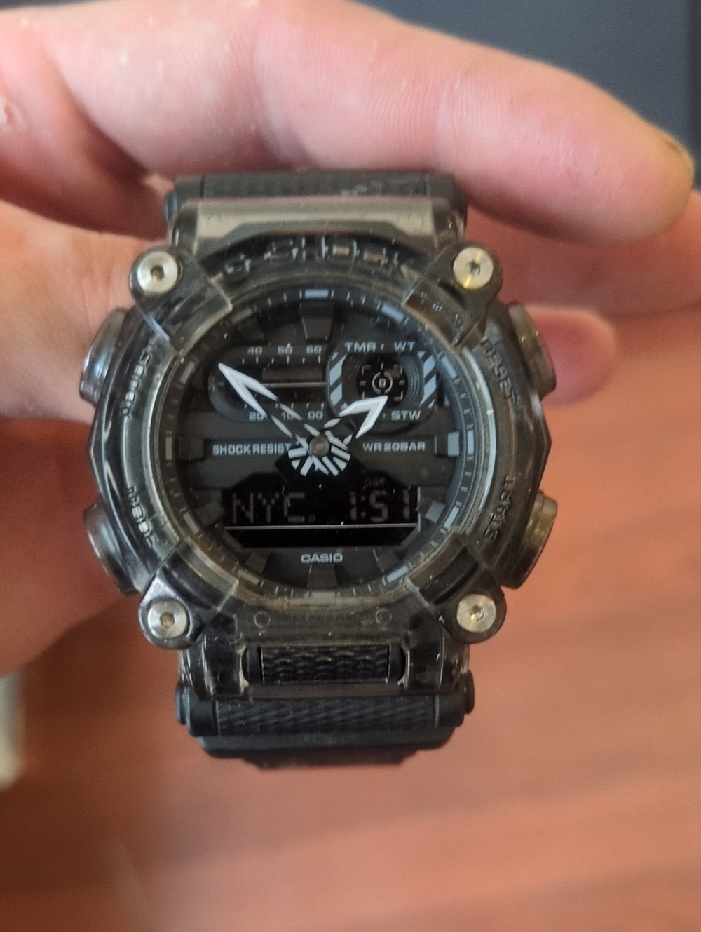 Casio Black Digital-Analog Rugged Sport Watch